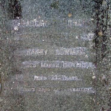 BOWMAN Margaret Edward -1919