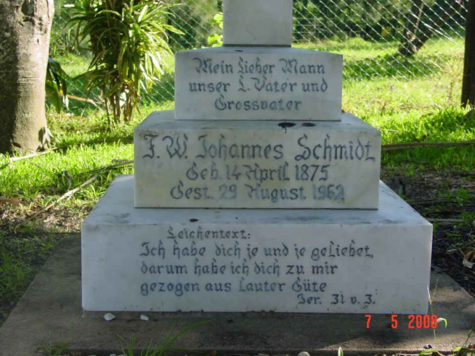 SCHMIDT F.W. Johannes 1875-1962