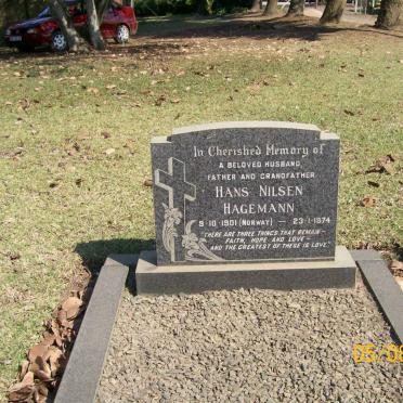 HAGEMANN Hans Nilsen 1901-1974