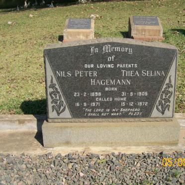 HAGEMANN Nils Peter 1898-1971 &amp; Thea Selina 1905-1972