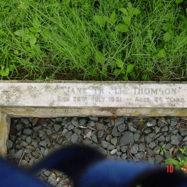 THOMSON Jane Thislie formerly WALLENSTEIN nee CAMPBELL-RODGER -1951