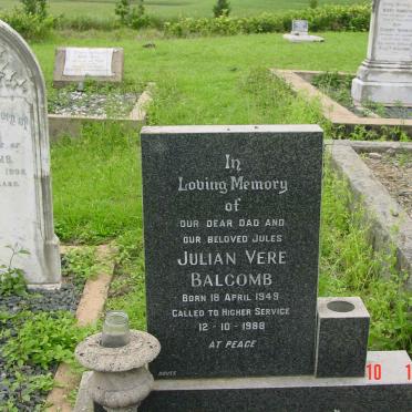 BALCOMB Julian Vere 1949-1988