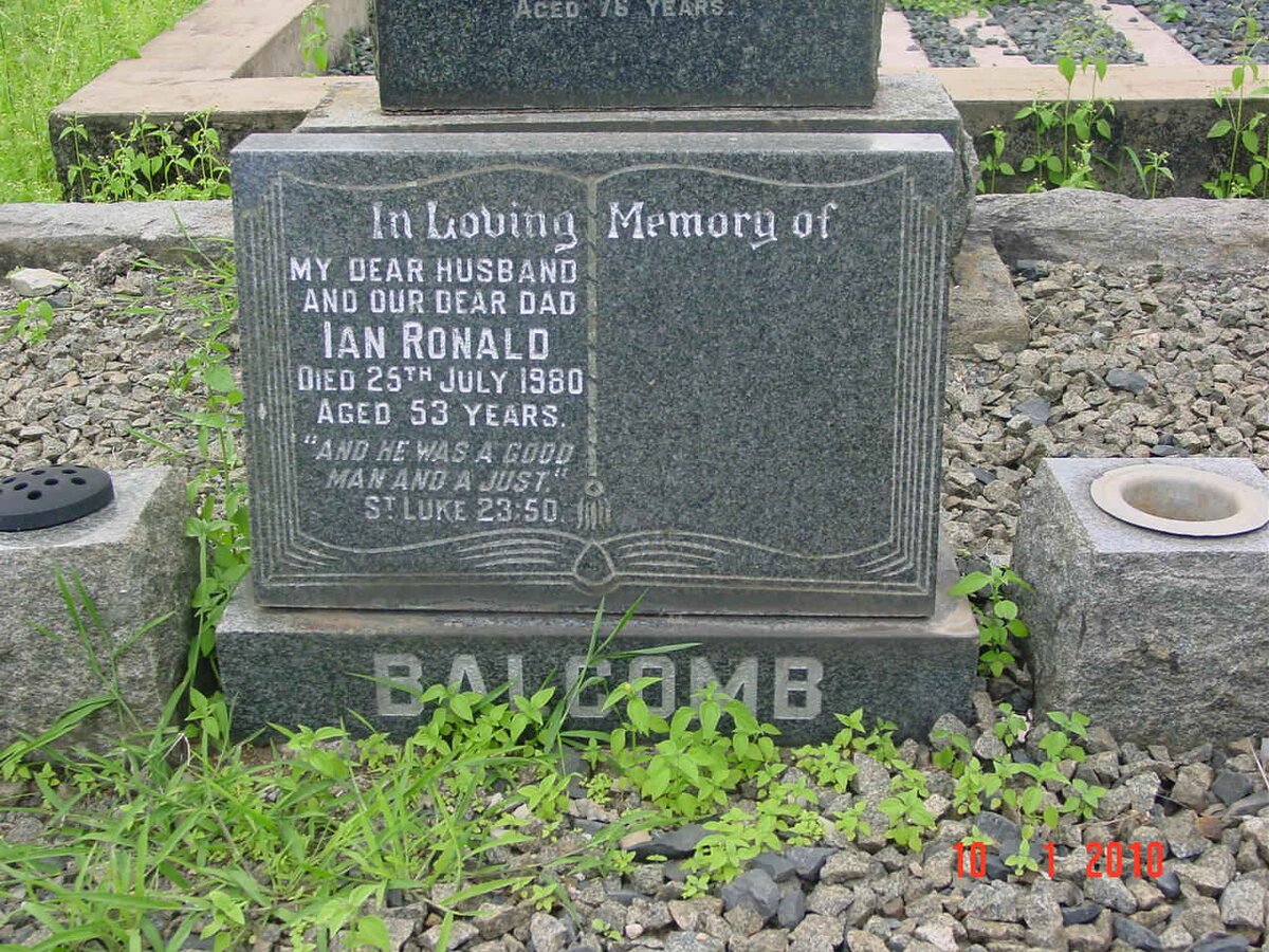 BALCOMB Ian Ronald -1980