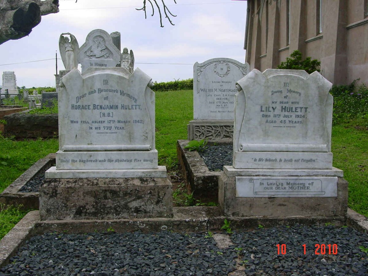 HULETT Horace Benjamin -1942 &amp; Lily  -1924