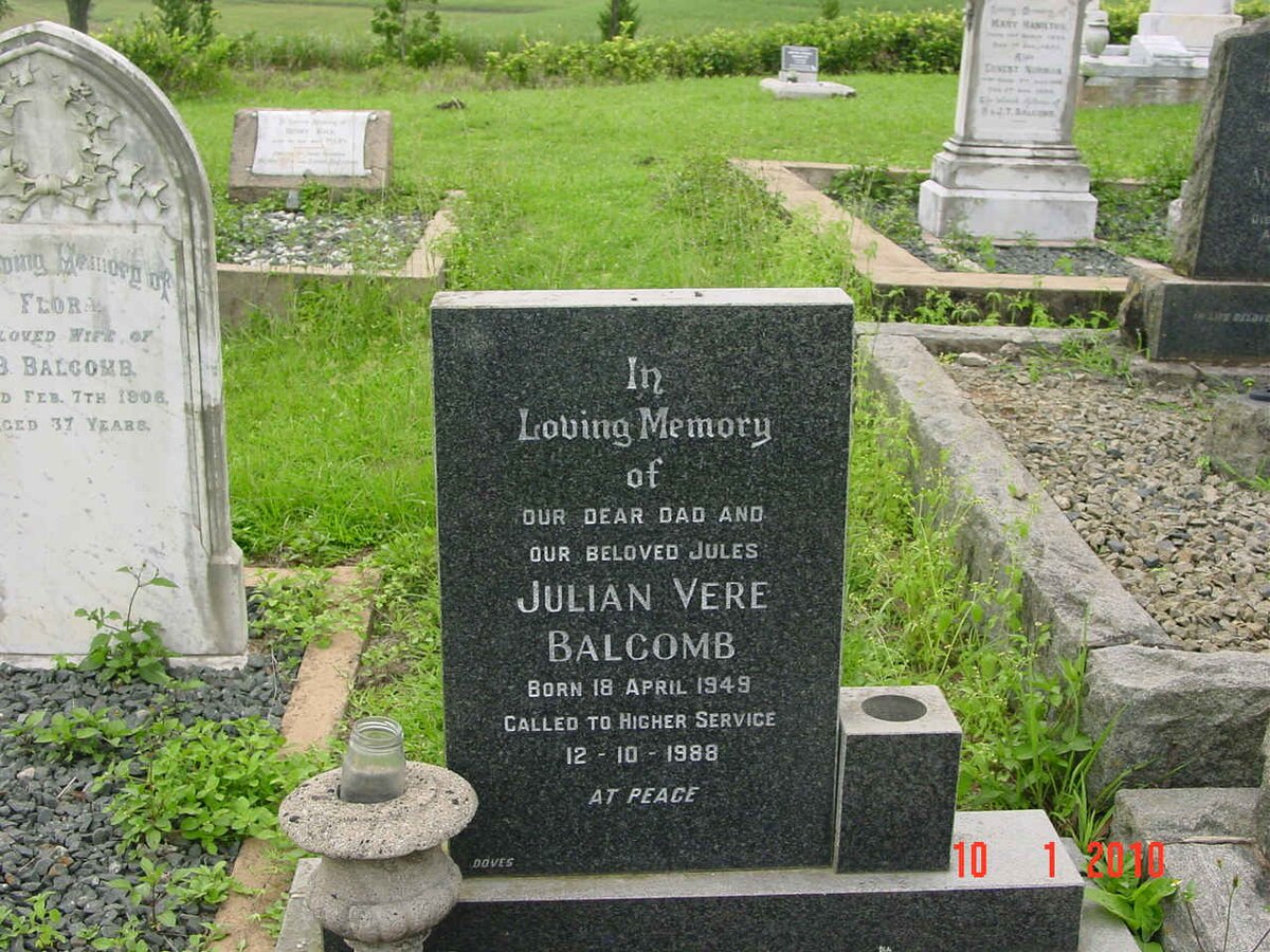 BALCOMB Julian Vere 1949-1988