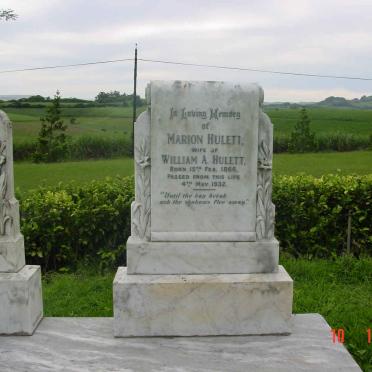 HULETT William Arthur 1865-1946 &amp; Marion 1866-1932 