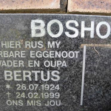 BOSHOFF Bertus 1924-1999