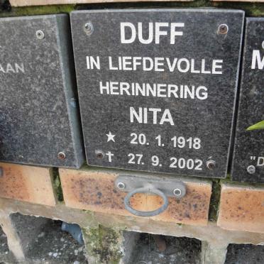 DUFF Nita 1918-2002