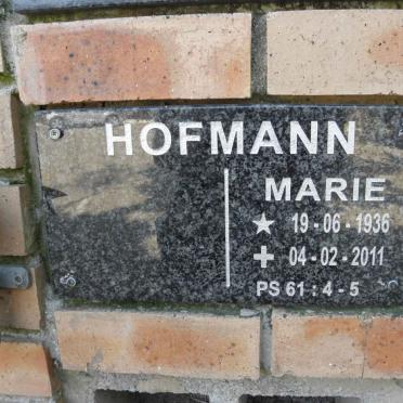 HOFMANN Marie 1936-2011