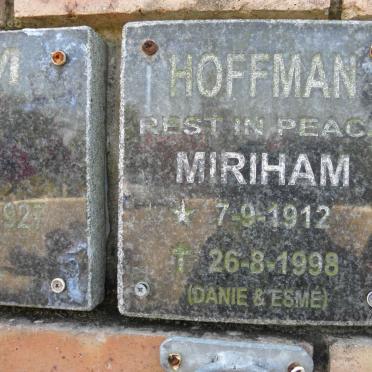 HOFFMEN Miriham 1912-1998