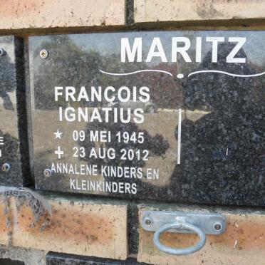 MARITZ Francois Ignatius 1945-2012