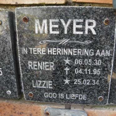 MEYER Renier ??30-??95 &amp; Lizzie ??34-