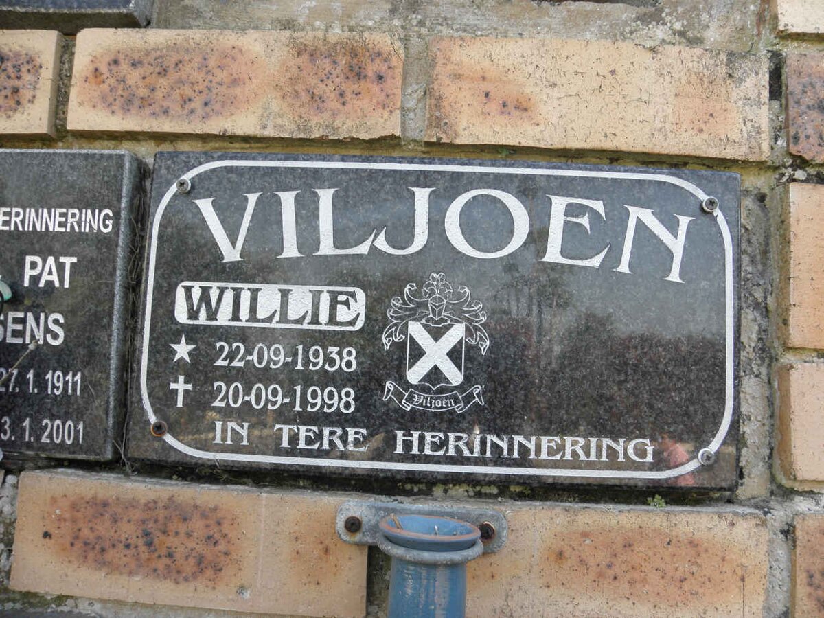 VILJOEN Willie 1938-1998