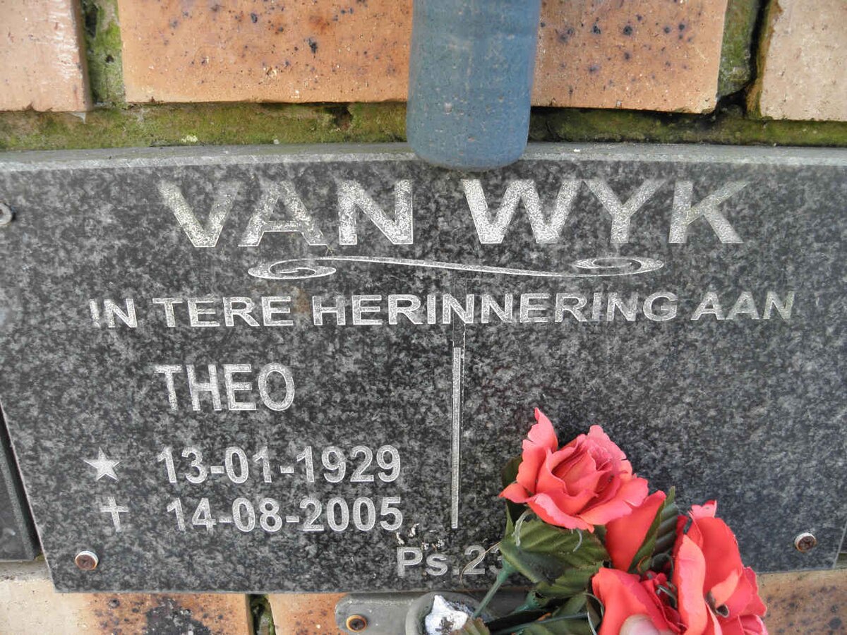 WYK Theo, van 1929-2005