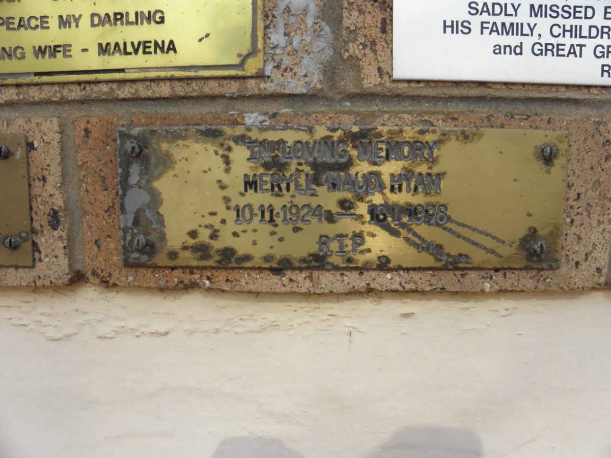 HYAM Meryll Maud 1924-1998