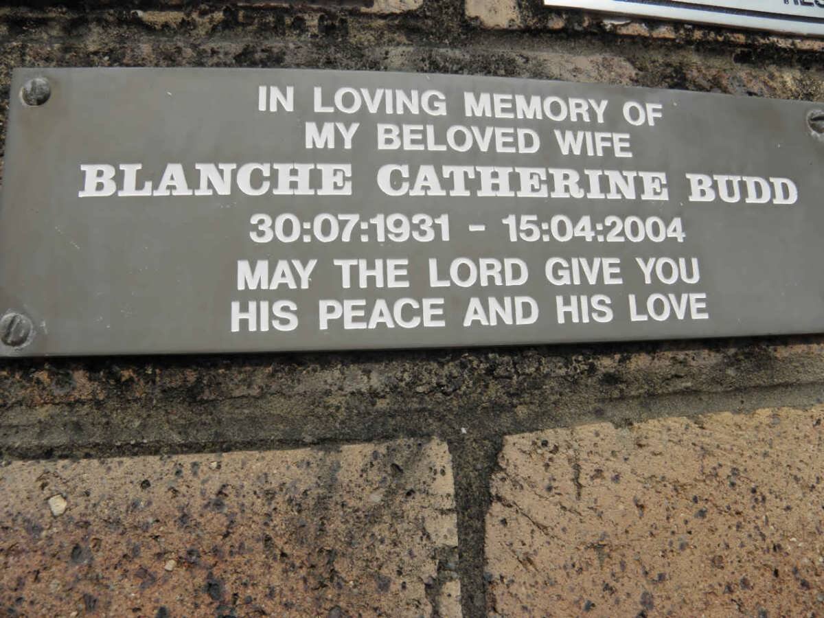 BUDD Blanche Catherine 1931-2004