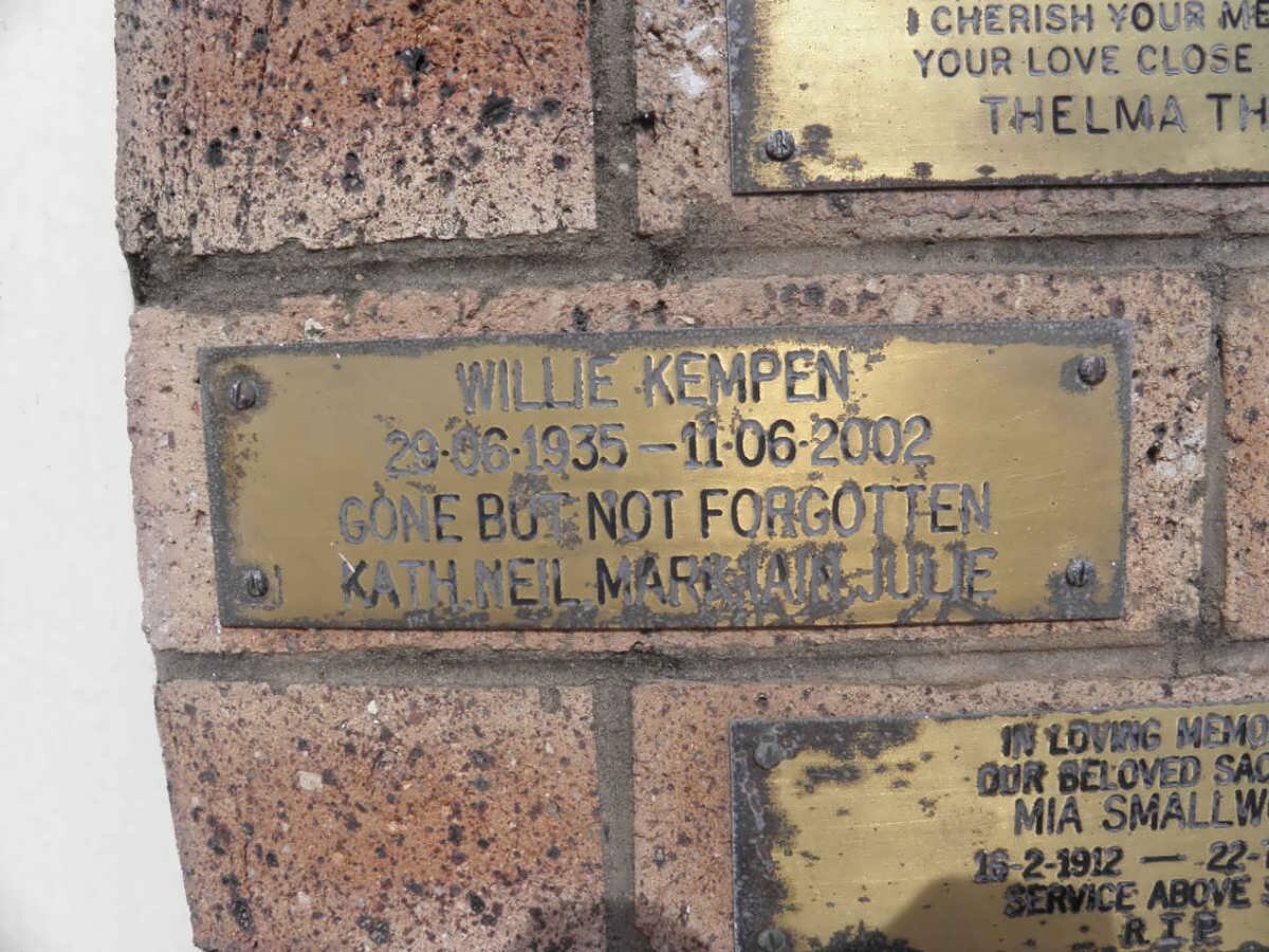 KEMPEN Willie 1935-2002