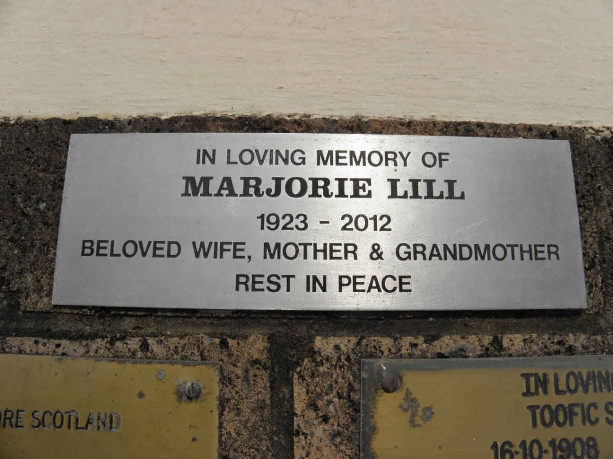 LILL Marjorie 1923-2012