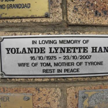 HAND Yolande Lynette 1975-2007