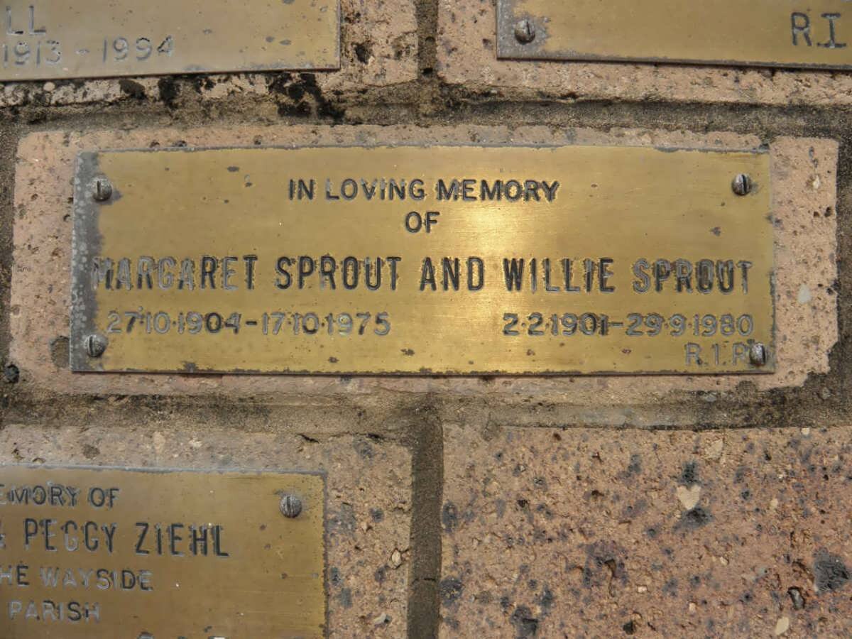 SPROUT Willie 1901-1980 &amp; Margaret 1904-1975