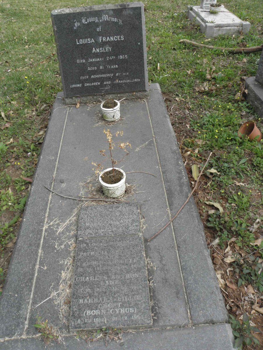 ANSLEY Louisa Frances -1965