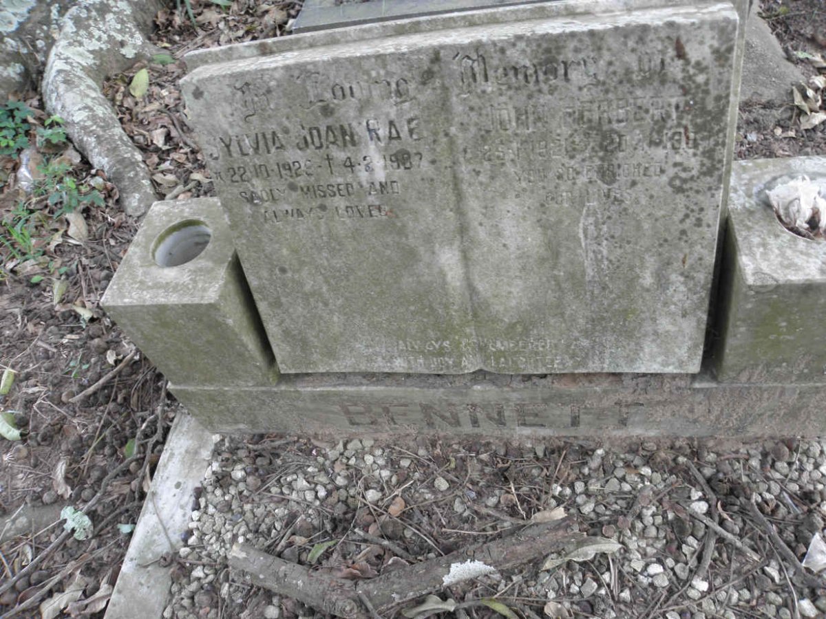 BENNETT John Herbert &amp; Sylvia Joan Rae 1928-1987