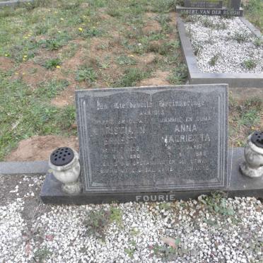 FOURIE Christiaan Ernest 1923-19?8 &amp; Anna Magrietta 1927-1988