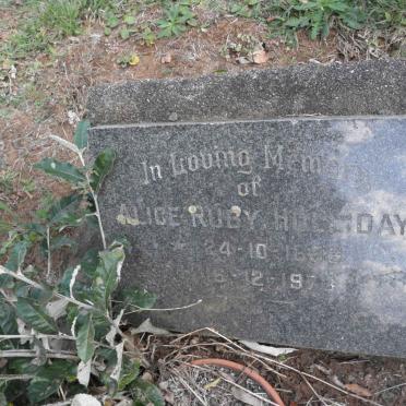 HOLLIDAY Alice Ruby 1898-1973