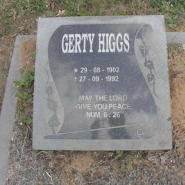 HIGGS Gerty 1902-1992