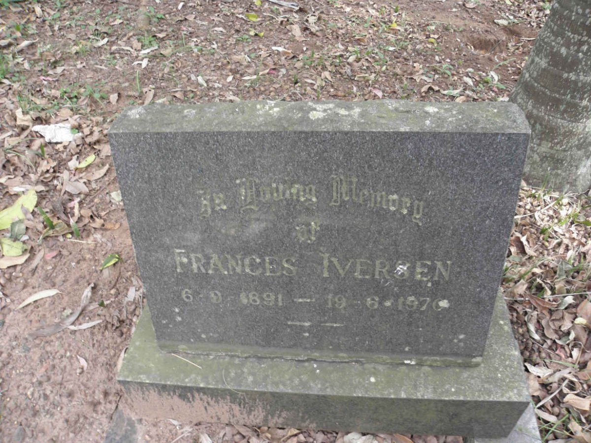 IVERSEN Frances 1891-1970