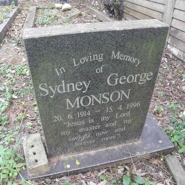 MONSON Sydney George 1914-1996 &amp; Dorothy Alice 1922-2009