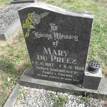 PREEZ Mary, du 1897-1988