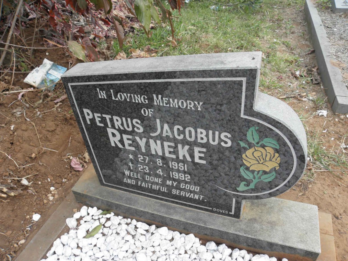 REYNEKE Petrus Jacobus 1951-1992