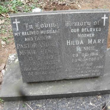 RENNIE Andrew Mckie 1913-1972 &amp; Hilda Mary 1916-2003