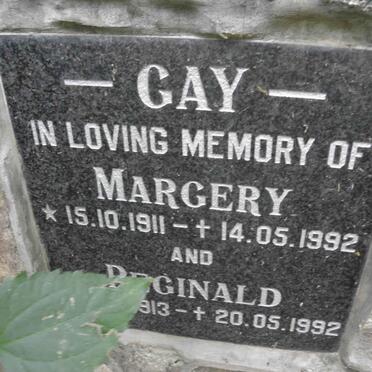 GAY Reginald 1913-1992 &amp; Margery 1911-1992