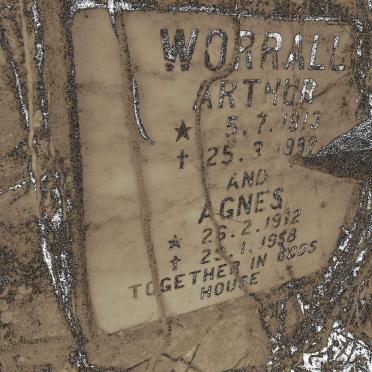WORRALL Arthur 1913-1939 &amp; Agnes 1912-1958