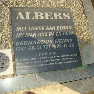 ALBERS Bernardus Henry 1941-1999