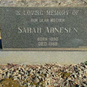 ARNESEN Sarah 1890-1968