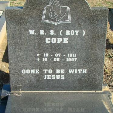 COPE W.R.S. 1911-1997