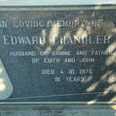 CHANDLER Edward -1976