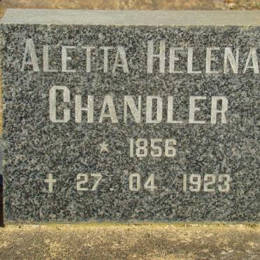 CHANDLER Aletta Helena 1856-1923