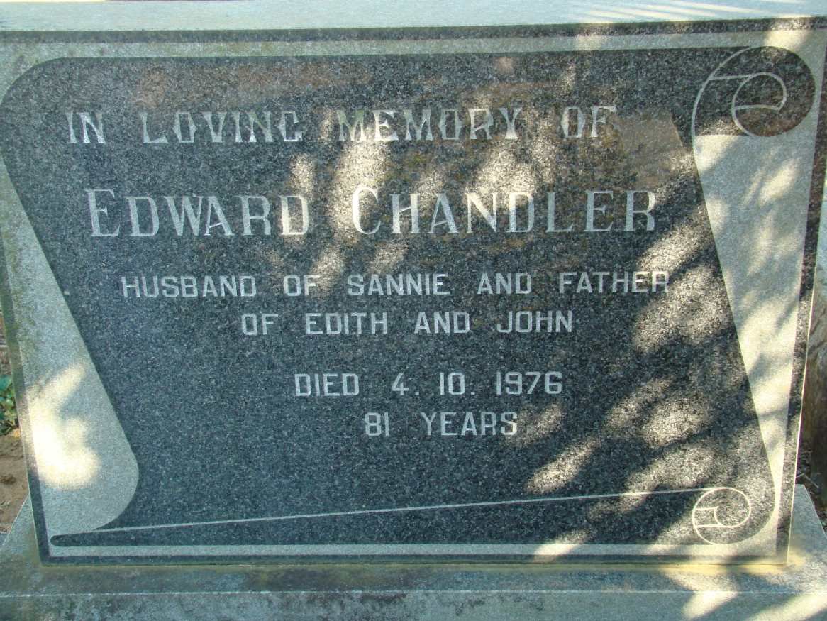 CHANDLER Edward -1976