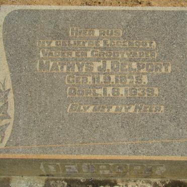 DELPORT Mathys J. 1875-1939