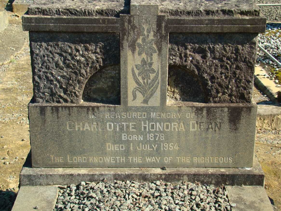 DEAN Charlotte Honora 1878-1954