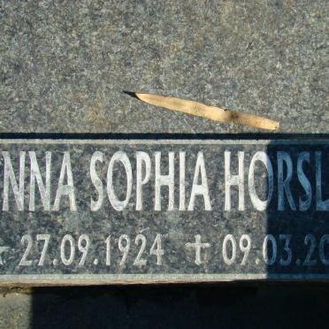 HORSLEY Anna Sophia 1924-2005