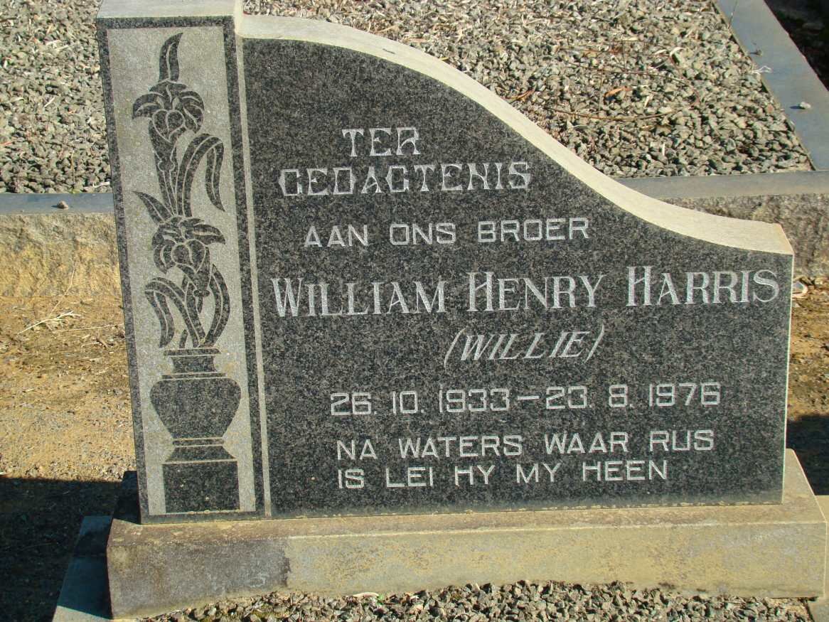 HARRIS William Henry 1933-1976