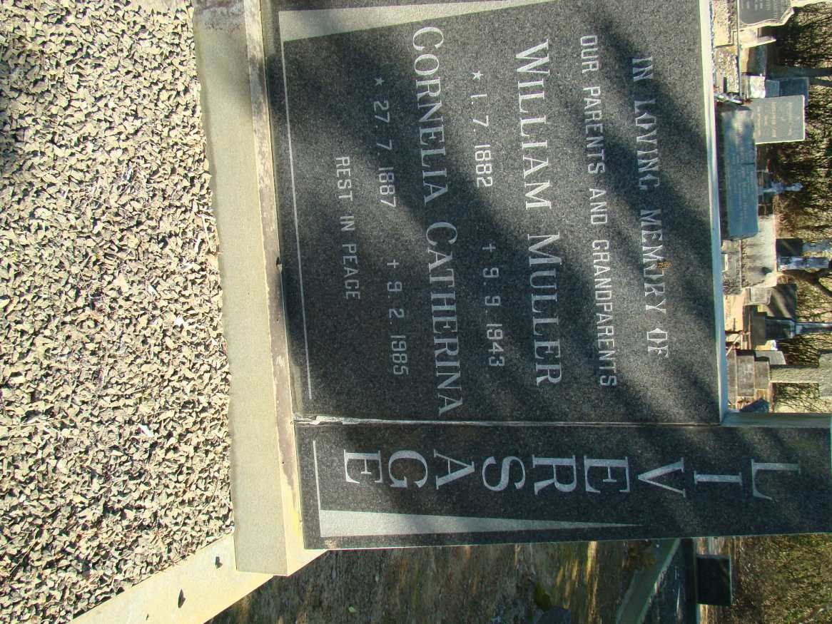 LIVERSAGE William Muller 1882-1943 &amp; Cornelia Catherina 1887-1985