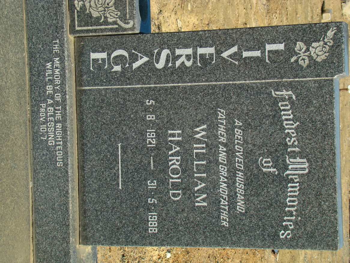 LIVERSAGE William Harold 1921-1988