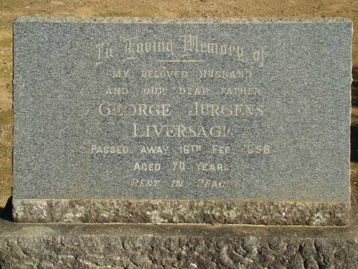 LIVERSAGE George Jurgens -1958