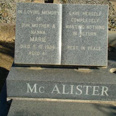 McALISTER Maria -1986